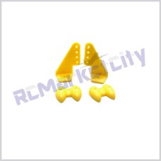Control Horn 20x27mm Yellow (Pack of 2)