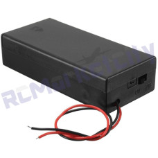 18650 x 2 battery holder with cover and On/Off Switch