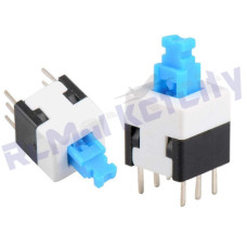 DPDT 6 Pin Self-Lock latching Push Button Switch DPDT 6 Pin Self-Lock latching Push Button Switch