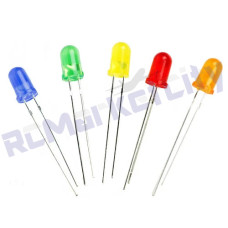 LED 5mm Diffuesed (Pack of 5)