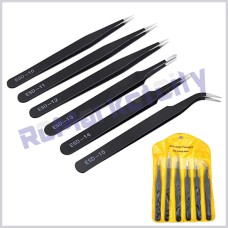 Anti Static Tweezers 6Pcs